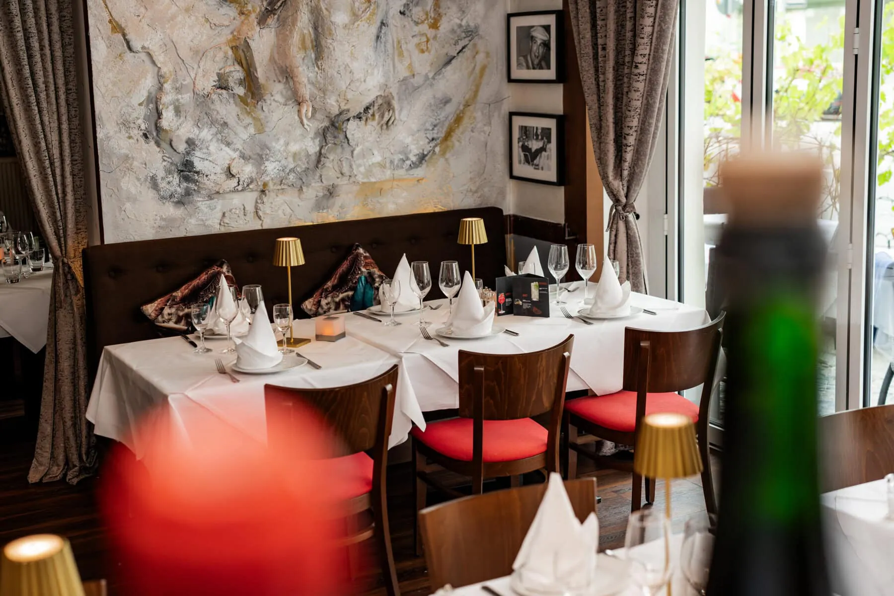 Kontakt italienisches Restaurant Wilmersdorf Berlin- La Cantina Rosso Tisch reservieren Kudamm